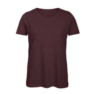 B&C BC02T - T-shirt til kvinder i 100% bomuld Burgundy