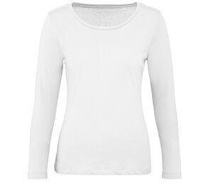 B&C BC071 - Langærmet t-shirt til kvinder, 100% økologisk bomuld