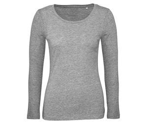 B&C BC071 - Langærmet t-shirt til kvinder, 100% økologisk bomuld