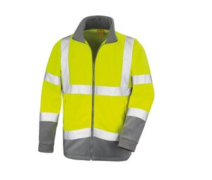 Result RS329 - Høj synlighed Microfleece jakke Fluorescent Yellow