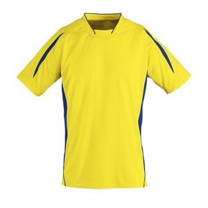 SOL'S 01638 - Maracana voksen kortærmet arbejdsshirt Lemon/Royal Blue