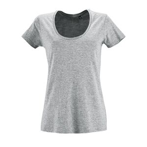SOLS 02079 - T-shirt med rund hals til kvinder Metropolitan halsudskæring