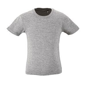 SOL'S 02078 - Børn med rund hals, kortærmet T-shirt Milo Mixed Grey