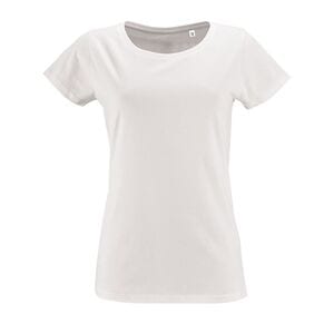 SOL'S 02077 - T-shirt til kvinder, korte ærmer Milo White
