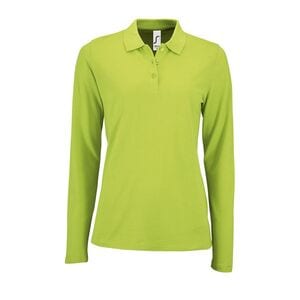 SOL'S 02083 - Perfekt langærmet pique poloshirt til kvinder Apple Green