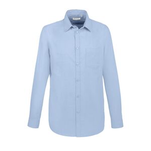 SOL'S 02920 - Oxford langærmet Boston -skjorte til mænd Sky Blue