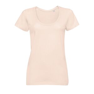 SOL'S 02079 - T-shirt med rund hals til kvinder Metropolitan halsudskæring Creamy pink