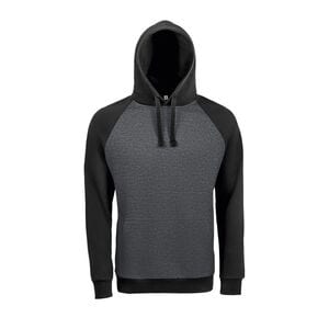 SOL'S 02998 - Unisex tofarvet Seattle sweatshirt Charcoal melange / Black