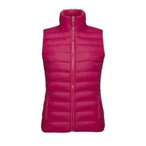 SOL'S 01437 - Dame let ærmeløs dunjakke Wave Dark Pink