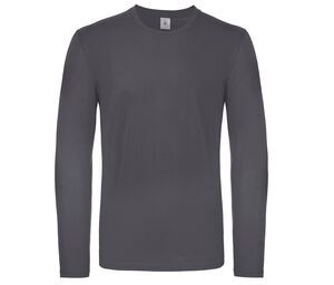 B&C BC05T - Langærmet T-shirt til mænd Dark Grey