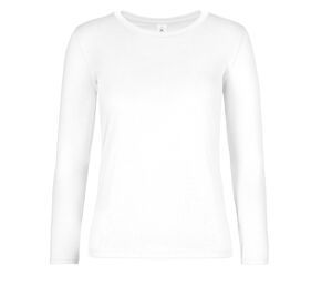 B&C BC08T - Langærmet T-shirt til kvinder White
