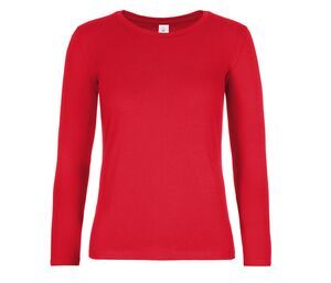 B&C BC08T - Langærmet T-shirt til kvinder Red