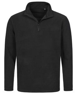 Stedman STE5020 - Herre halv-lynlås fleece sweater Black Opal