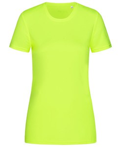 Stedman STE8100 - T-shirt med rund hals til kvinder Ss Active Sports-T Cyber Yellow