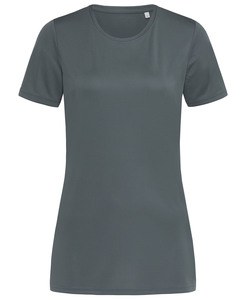 Stedman STE8100 - T-shirt med rund hals til kvinder Ss Active Sports-T Granite Grey