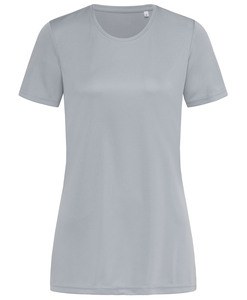 Stedman STE8100 - T-shirt med rund hals til kvinder Ss Active Sports-T Silver Grey