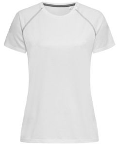 Stedman STE8130 - Active Team Raglan T-shirt med rund hals til kvinder White