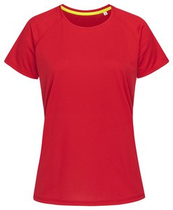 Stedman STE8500 - Stedman T -shirt med rund hals til kvinder - Aktiv Crimson Red