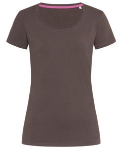 Stedman STE9700 - T-shirt med rund hals til kvinder Dark Chocolate