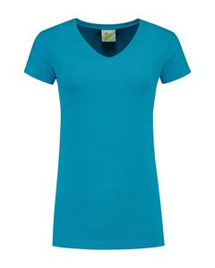 Lemon & Soda LEM1262 - T-shirt med V-udskæring til kvinder Turquoise