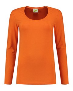 Lemon & Soda LEM1267 - Ls T-shirt med rund hals, kvinde Orange