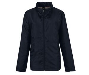 B&C BC325 - Kvinders Microfleece -foret vindjakke Navy