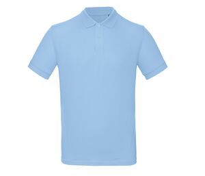 B&C BC400 - 100% økologisk poloshirt til mænd Sky Blue