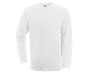 B&C BC512 - Sweatshirt med åben hemme til mænd White