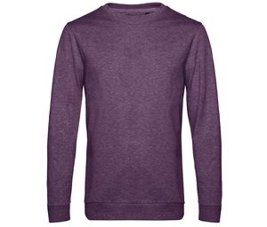 B&C BCU01W - Sweatshirt med rund hals # Heather Purple