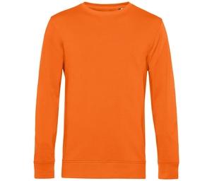 B&C BCU31B - Organisk sweatshirt med rund hals Pure Orange