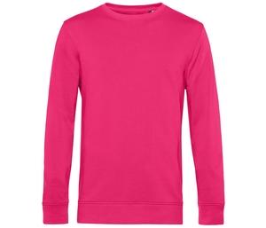 B&C BCU31B - Organisk sweatshirt med rund hals Magenta Pink