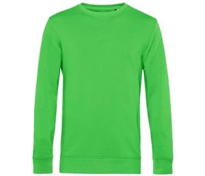 B&C BCU31B - Organisk sweatshirt med rund hals Apple Green