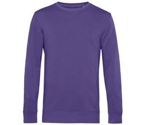 B&C BCU31B - Organisk sweatshirt med rund hals Radiant Purple