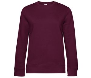 B&C BCW01Q - Sweatshirt med lige ærmer 280 Queen Dark Cherry