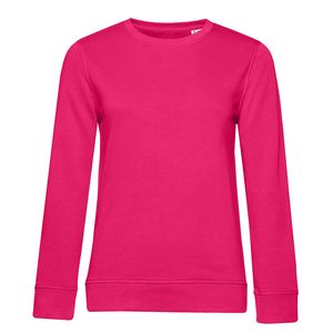B&C BCW32B - Økologisk sweatshirt til kvinder med rund hals Magenta Pink