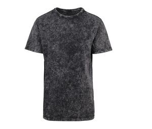 Build Your Brand BY070 - Falmet T-shirt til mænd Dark Grey/ White