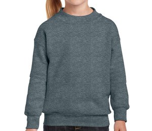 Gildan GN911 - Børne rund hals sweatshirt Dark Heather