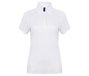 Henbury HY461 - Kvinders stretch -poloshirt i polyester White