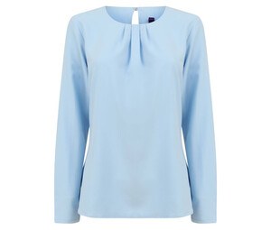 Henbury HY598 - Langærmet bluse til kvinder Light Blue