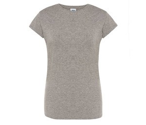 JHK JK150 - T-shirt med rund hals til kvinder 155 Mixed Grey