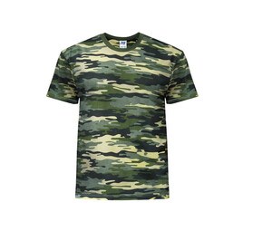 JHK JK155 - T-shirt med rund hals til mænd 155 Camouflage