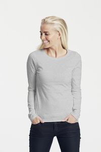 Neutral O81050 - Langærmet T-shirt til kvinder Sport Grey