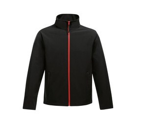 Regatta RGA628 - Softshell jakke til mænd Black / Classic Red