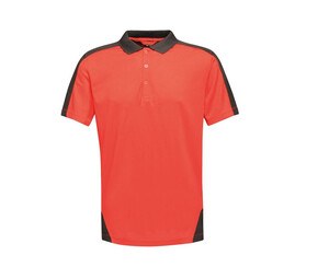 Regatta RGS174 - Kontrast Coolweave Poloshirt Classic Red / Black