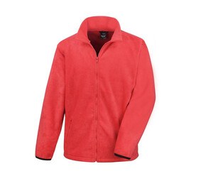 Result RS220 - Fleece mand lange ærmer stor lynlås Red