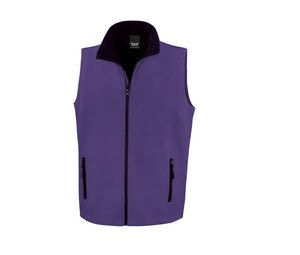 Result RS232 - Ærmeløs fleece til mænd Purple/ Black
