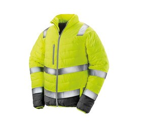 Result RS325 - Høj synlighed quiltet jakke Fluo Yellow