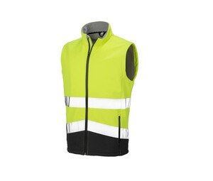 Result RS451 - Høj synlighed Work Softshell Bodywarmer