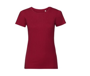 Russell RU108F - Økologisk T-shirt til kvinder Classic Red