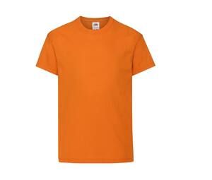 Fruit of the Loom SC1019 - Langærmet t-shirt til børn Orange